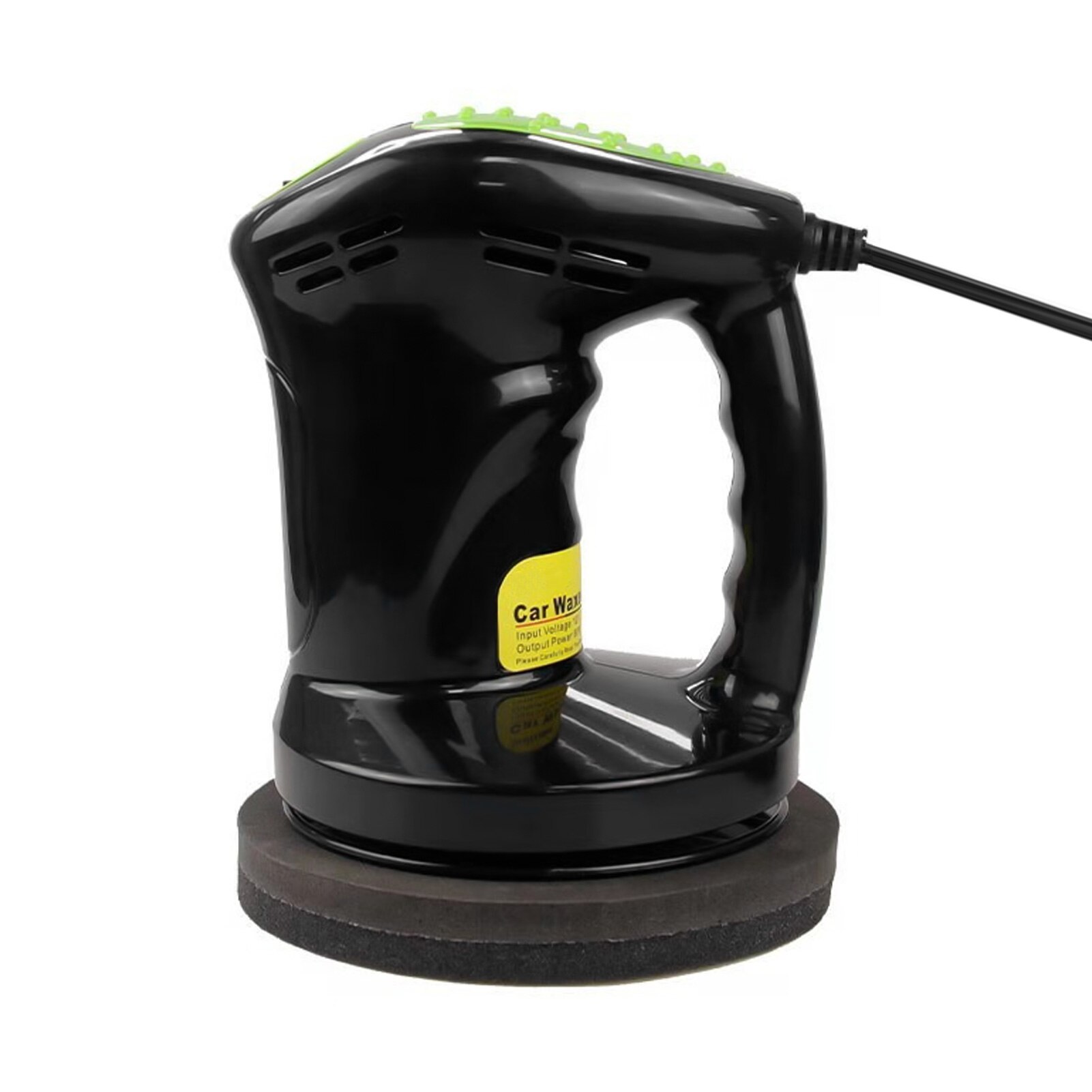 Pulidor eléctrico con cable automotriz, 5 pulgadas, 80W, cc 12V, 1500rpm, pulido, encerado, azul