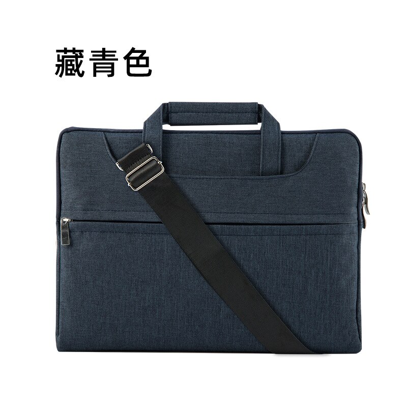 Bolso de hombro para ordenador portátil, bolso de oficina, bolso de cuero para ordenador portátil, Bolsa lateral para hombre: 7 13inch