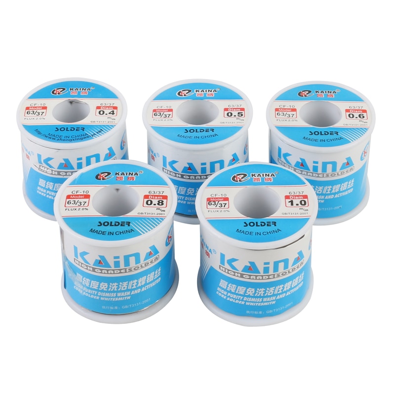 KAINA 0.4/0.5/0.6/0.8/1mm 450g Soldeer 63/37 Tin Tin Lead Wire soldeer Hars Kern Soldeer Flux Solderen Lassen