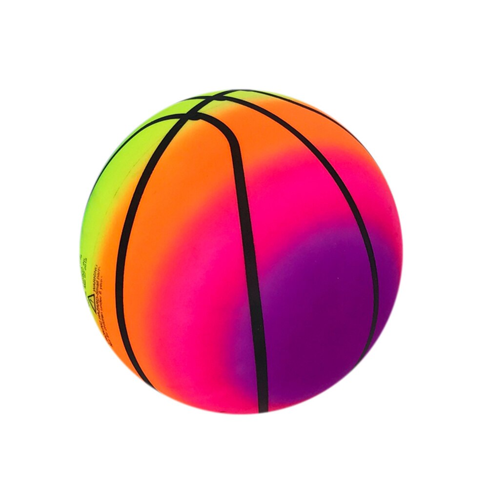 3er Set Regenbogen Strandbälle - Elastisches PVC - für Kinder Indoor Outdoor Spiel