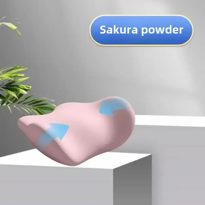 Spesiell korsryggstøttepute søvn korsryggpute ergonomisk myk komfortabel minnebomullsseng korsryggstøtte: Rosa