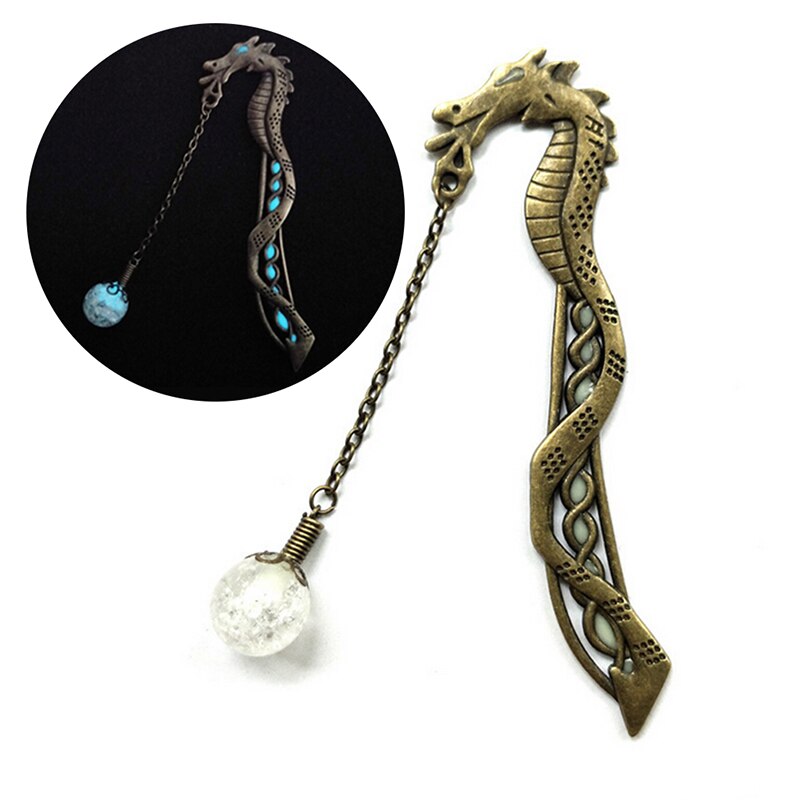 Cartoon Dragon Shape Bookmark Stationery School Office Supply