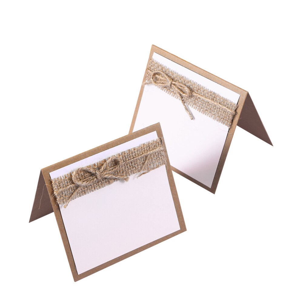 10pcs Guest Party Name Table Place Cards for Shabby Chic Rustic Wedding