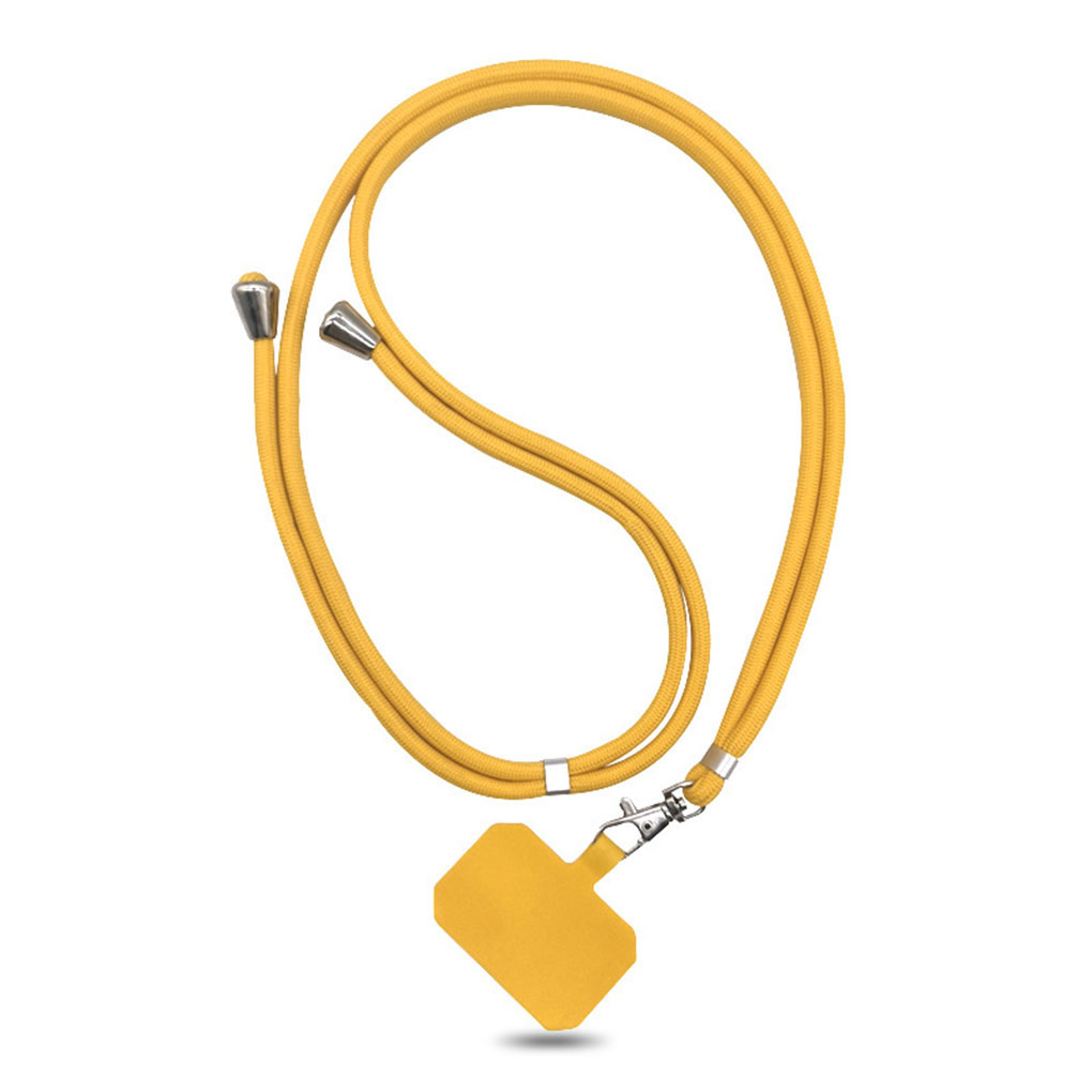 Cordón de teléfono Cordón universal para teléfono celular con correa de nailon ajustable para el cuello para iPhone 14 13 12 Pro X XR 8 7 Plus cuerda colgante: BLANCO