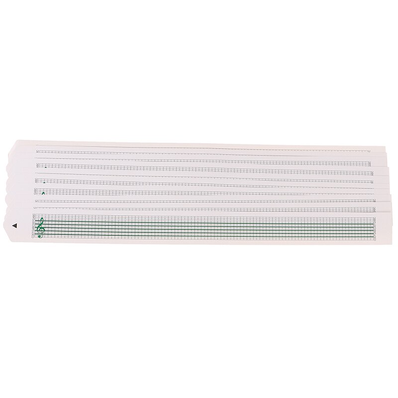 DIY Hand Cranked Music Box Compose Music Blank Papers Strip 10pcs 15 Tones Blank Paper Tape
