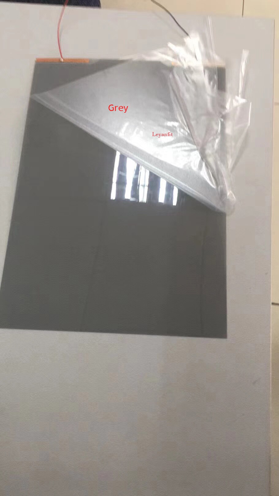25 * 25 cm pdlc Film Automobile Film Privacy Building window Glass Intelligent Film pdlc Magic switchable transparent Sample size for Testing: Grey