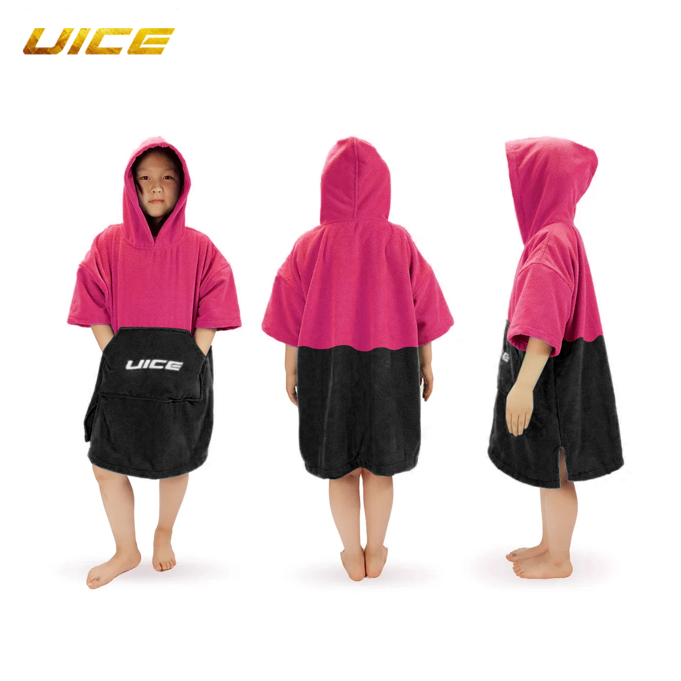 Strand tuch Surfen Poncho Wickelt uch schnell trocknende Kapuze Kleid Mikro faser für freundlicher Strand decke Badet uch