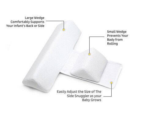 Household Infant Side Sleeping Pillow Adjustable Simple Style Newborn Baby Girls Boys Side Sleep Anti-roll Support Cushion