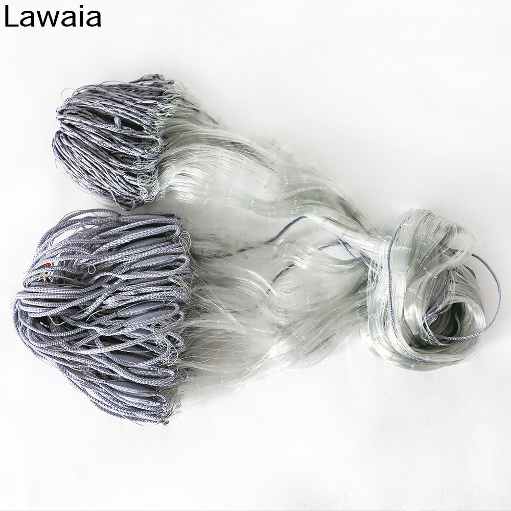 Lawaia Fishing Net Trap Monofilament Cast Network Single Layer Gill Finland Net Hand Throw Small Mesh Catch Fishing Accessory