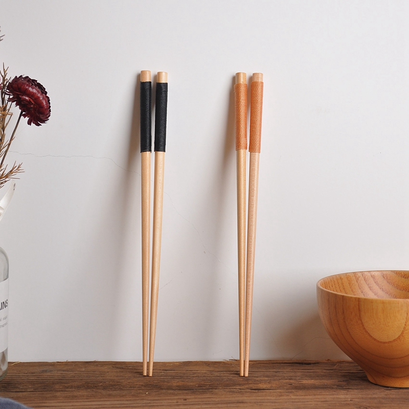 Palillos reutilizables de madera, palillos para cortar el pelo, aptos para lavavajillas, japoneses, chinos, coreanos, 6 pares