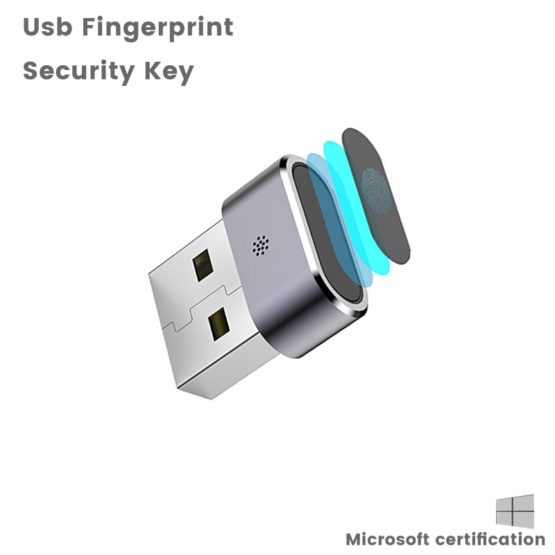 Usb Fingerprint Reader Laptop Fingerprint Identification Windows Hello Multifuntional Press Biometric Security Encryption Key
