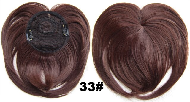 Clip in on synthetic top closure hair fringe head skin hair bang B7 18 colours available 4pcs/lots: B7 Color 33