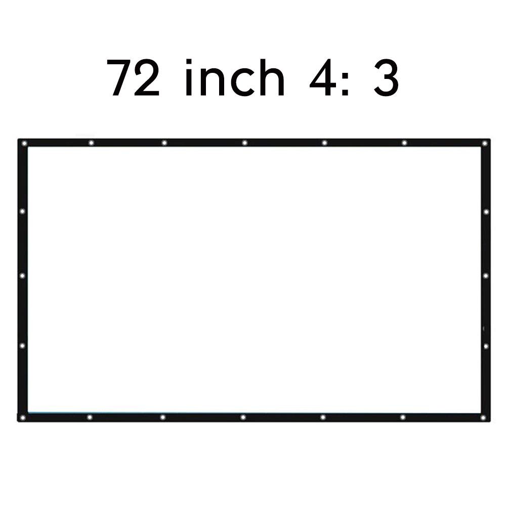 Projection Screen Movie Curtain Practical Portable Polyester Waterproof Room Moisture Proof Movie Cloth Home Shade Sail Shelter: Style 8
