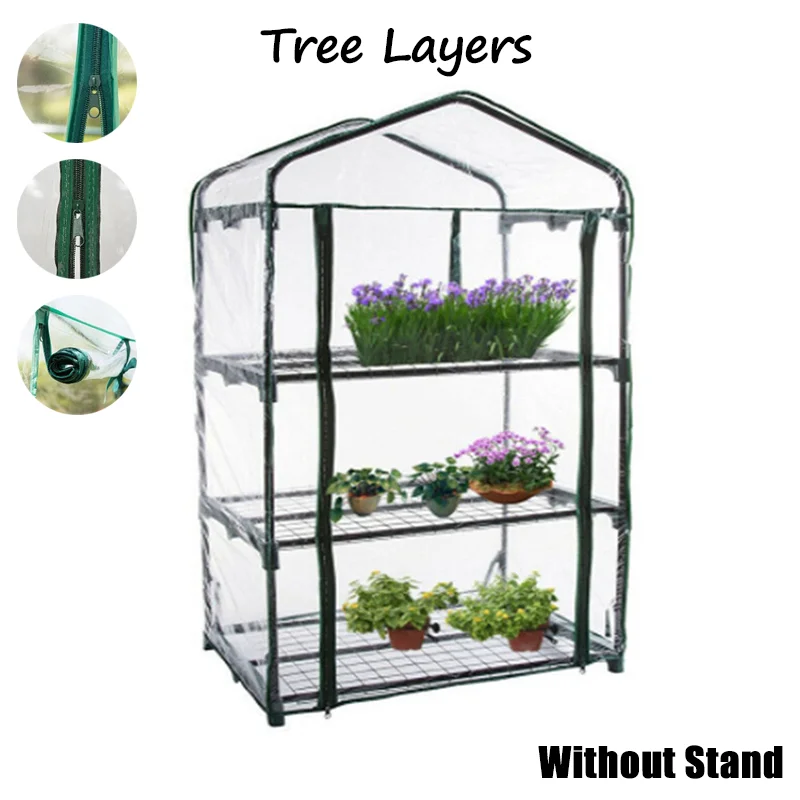 Hyller til hagevinterhage, ikke inkludert. pvc-beskyttelsesdeksel til blomster og planter til vinterhage.: Blå