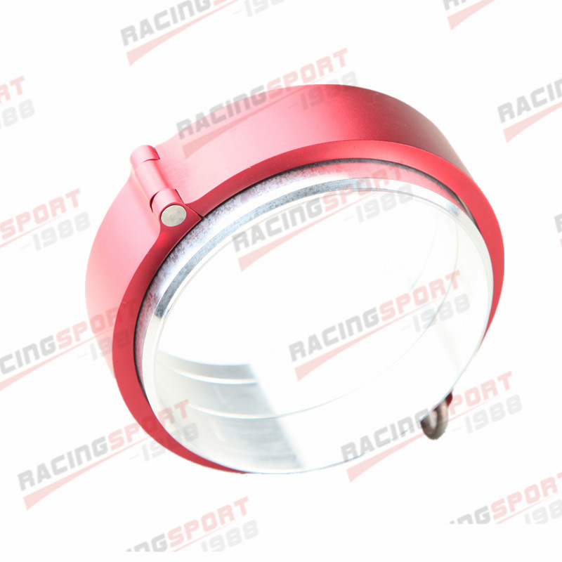 Universal Aluminum 3" Turbo Clamshell Clamps Clamp: RED