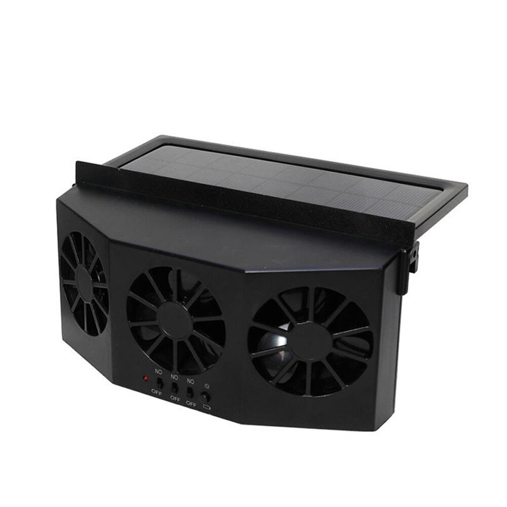3 Solar Energy Cooler Conditioner Air Cooler Vent Exhaust Safe Fan Cooling Car Auto Portable: Default Title