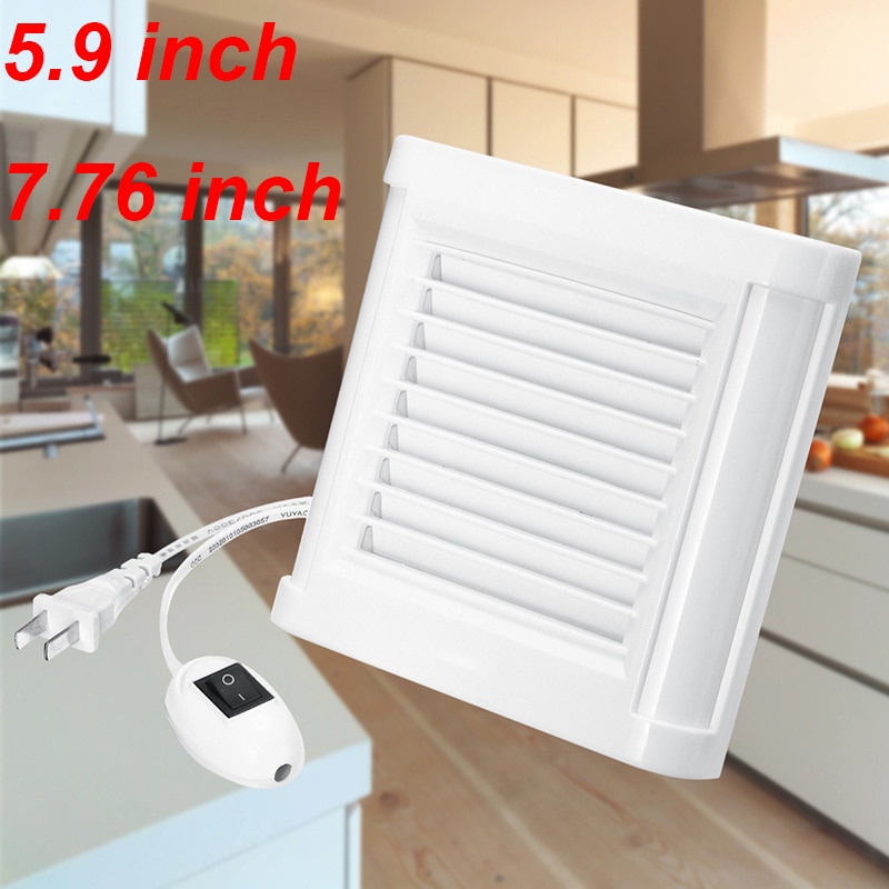 220V 5.9/7.76inch stilte Ventilatie Sterke Uitlaat Afzuigkap voor Raam Muur Badkamer Wc Keuken Gemonteerd 100 /150mm fan