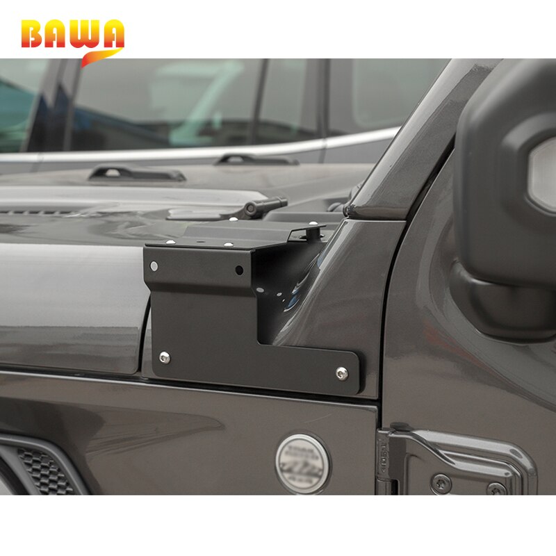 BAWA LED Light Bracket for Jeep Wrangler JL + Car Lamp A-Pillar Light Frame Holder Accessories for Jeep Wrangler jl