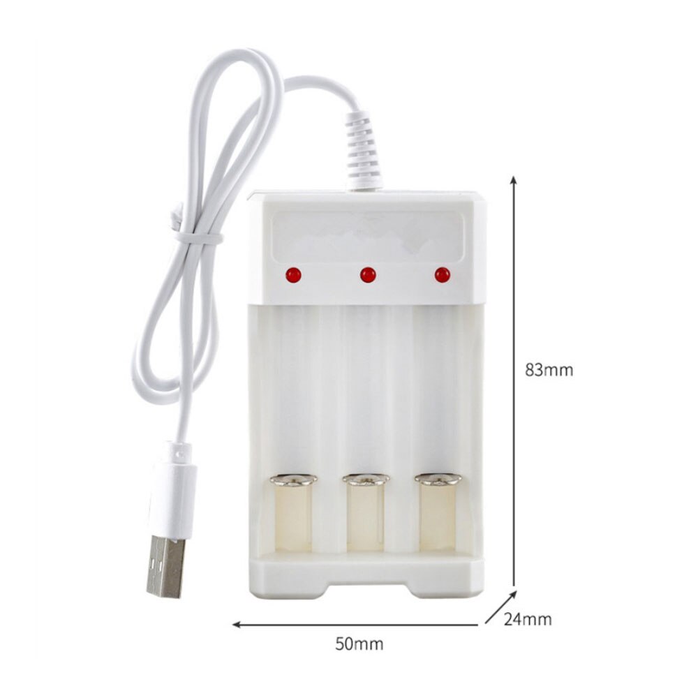 Usb-ladegerät mit 3 steckplätzen, /4 steckplätze für aa/aaa-akkus, unabhängiges dc-ladegerät für lithium-akkus, universeller usb-geräteladeadapter