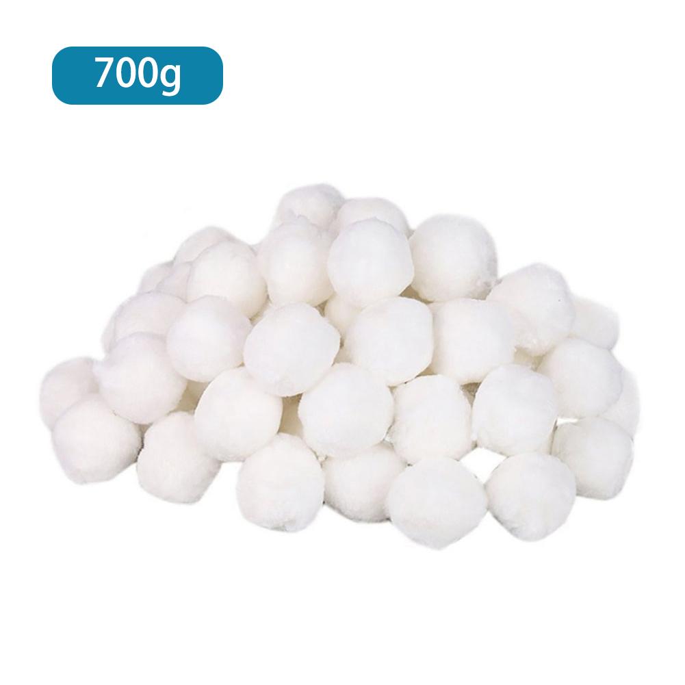 200-700g vita filterkulor poolrengöringsbollar bomull vit poolrengöringsverktyg dedikerade filterskumfiber/kula: 700g