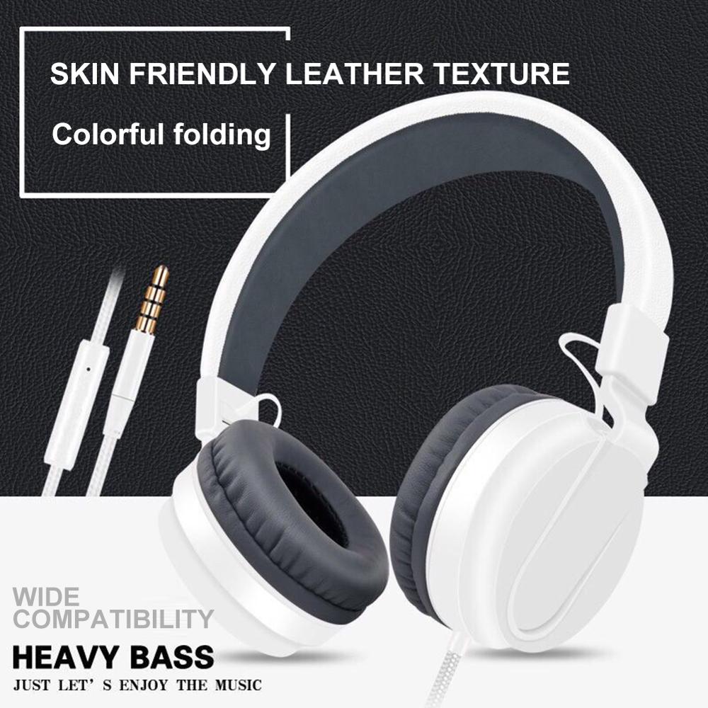 Verstelbare Hoofdtelefoon Wired Opvouwbare Draagbare Hifi Stereo Headset Zware Bass Gaming Headset Met Microfoon Muziek Headset Наушники