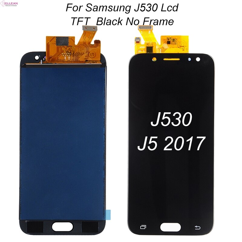 HH Amoled J530F J5 2017 Lcd para Samsung Galaxy J5 Pro Display J530 LCD com conjunto de digitador de tela de toque Frete grátis: TFT Black