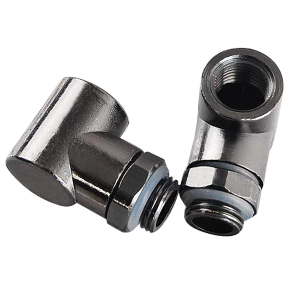 G1/4-90-L 90 Degree Rotary Fitting Brass Rotating Elbow Black Nickel Plated Surface Anti-Oxidation for PC Water Cooling
