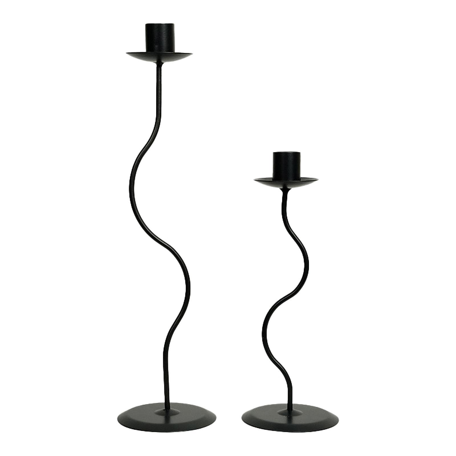 Metal Candlestick Taper Candle Holder Table Centerpiece for Bedroom