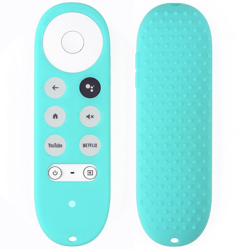 Silicone Case for Chromecast for Google TV Voice Remote Shockproof Protective Cover for Chromecast Voice Remote: Green