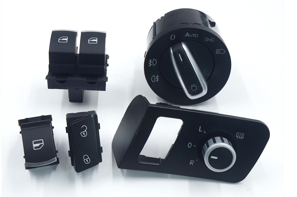 Interrupteur de miroir de fenêtre, pour VW Touran Caddy 2003 – , 1F0959855: A