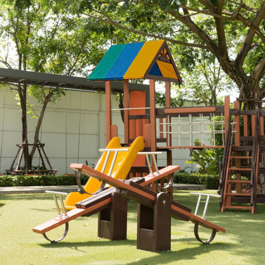 Swingset Shade Waterproof Roof Canopy Gardening Facilities Garden Swing Shade Awning Tarpaulin For Garden Playground 132*228CM