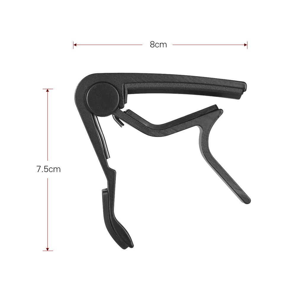 Universal capo guitar tilbehør hurtig skift guitar capo klemme til akustisk folk guitar bas ukulele aluminium capo