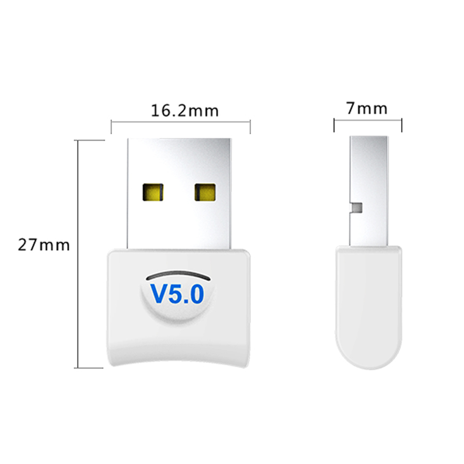 Creacube USB Bluetooth 5.0 V5.0 Wireless Bluetooth Dongle Adapter Music Receiver Bluetooth Transmitter For Win 10 PC