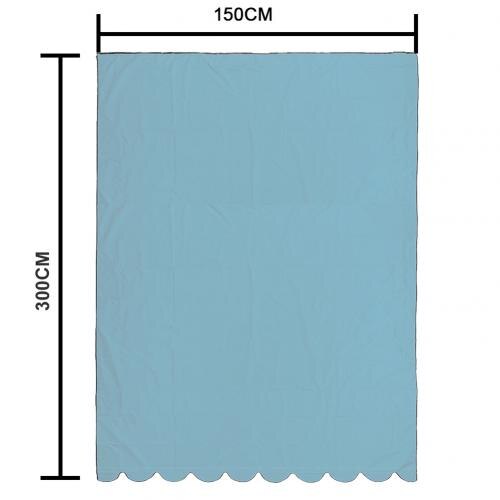Ensfarvet udendørs baldakin hjem restaurant have terrasse pool vandtæt solafskærmning beskyttelsesdug: Blå 3 x 150cm