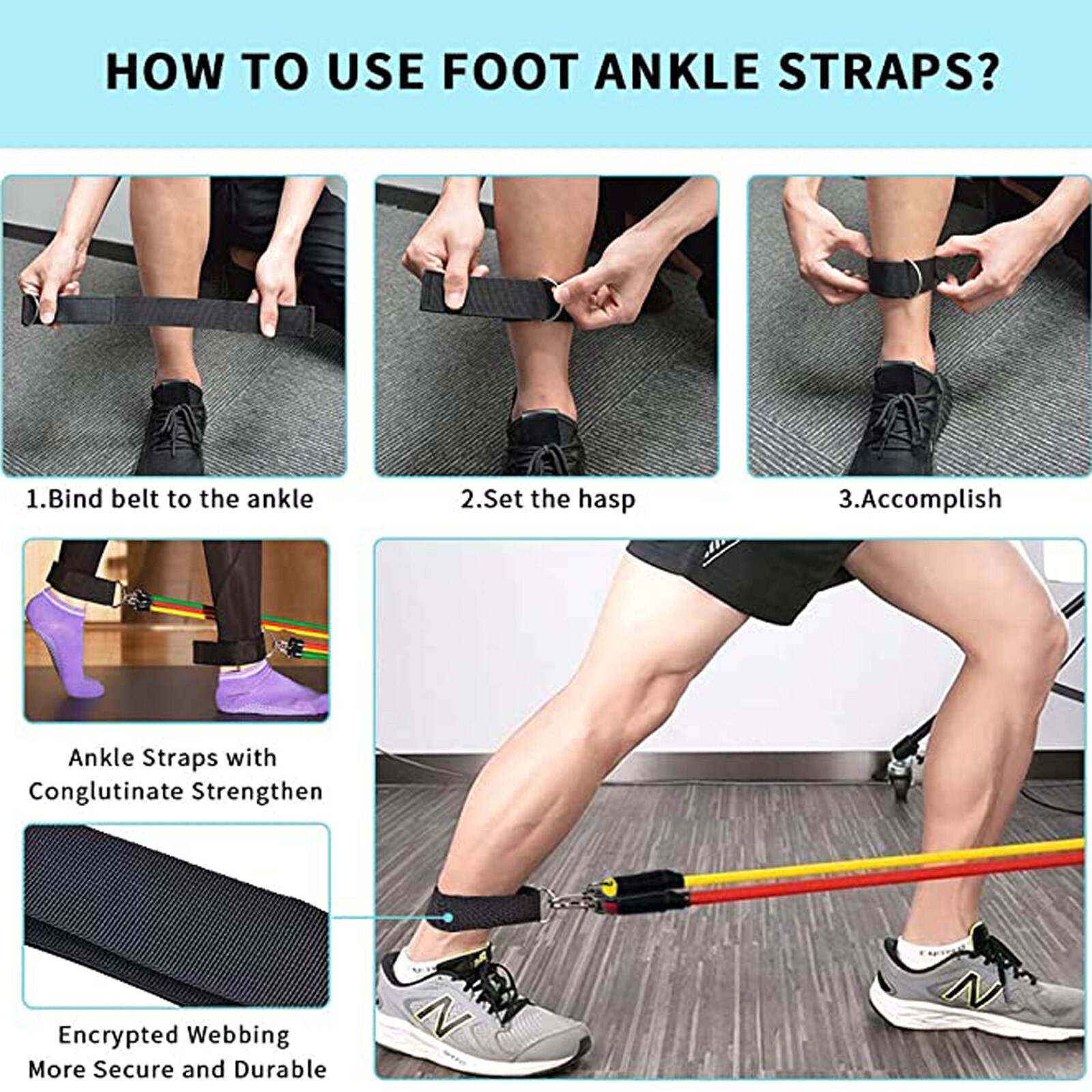 Exercise Resistance Bands Set Men Home Gym Stretch Training Workout Bands Rope Elastic Fitness Exercise Tube Resistance Band