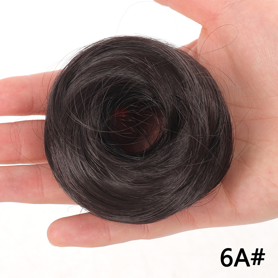 LUPU-moño de pelo sintético para mujer y niña, extensión de cabello, moño rizado, ondulado, moño desordenado, moño para el cabello, uso diario: 4/27HL