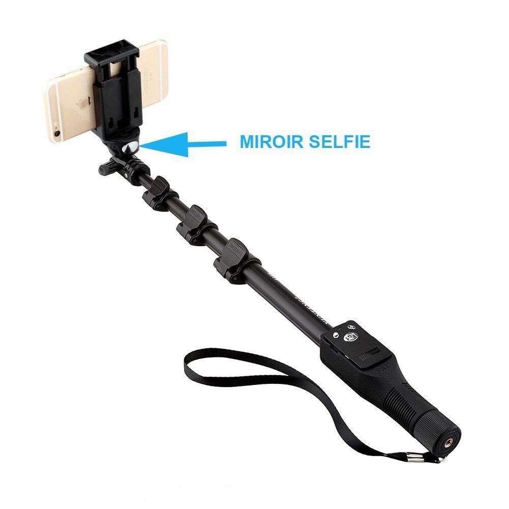 Yunteng YT 1288 Selfie Stick z wyciągnikiem z Bluetooth zdalna migawka smartfony klip Monopod