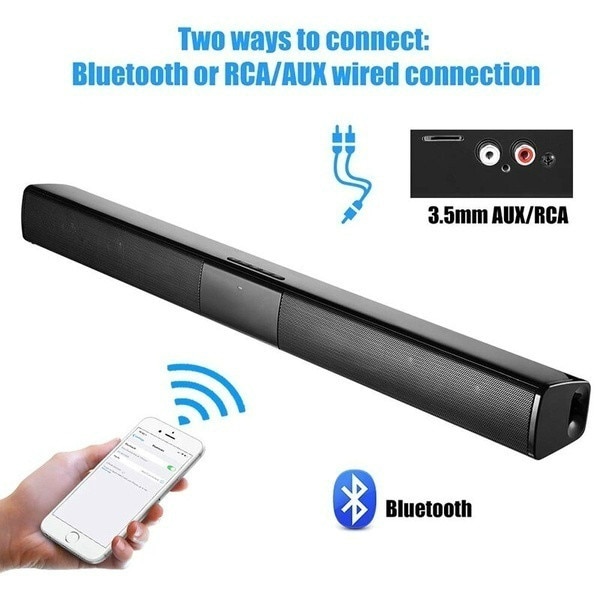 Draadloze Bluetooth Soundbar Stereo Speaker Home Theater Tv Geluid Bar Subwoofer Muziekspeler