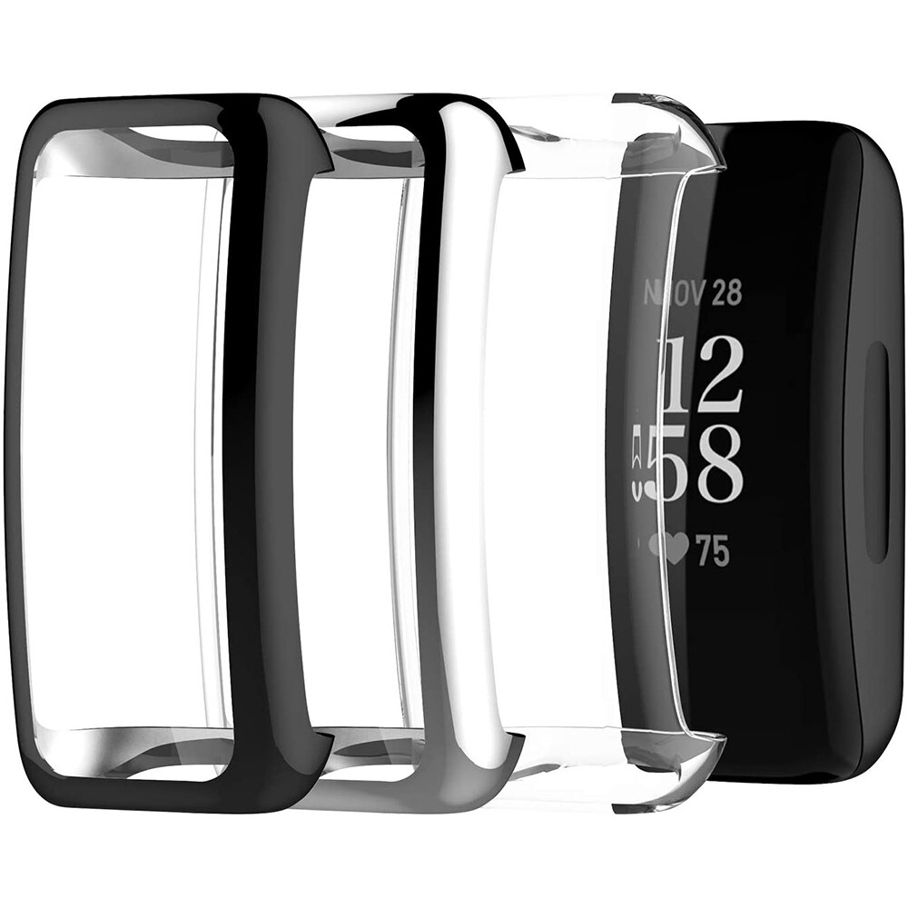 Zachte Beschermhoes Voor Fitbit Inspire Hr Case Full Screen Protector Shell Bumper Plated Gevallen Voor Fitbit Inspire Smart Watch