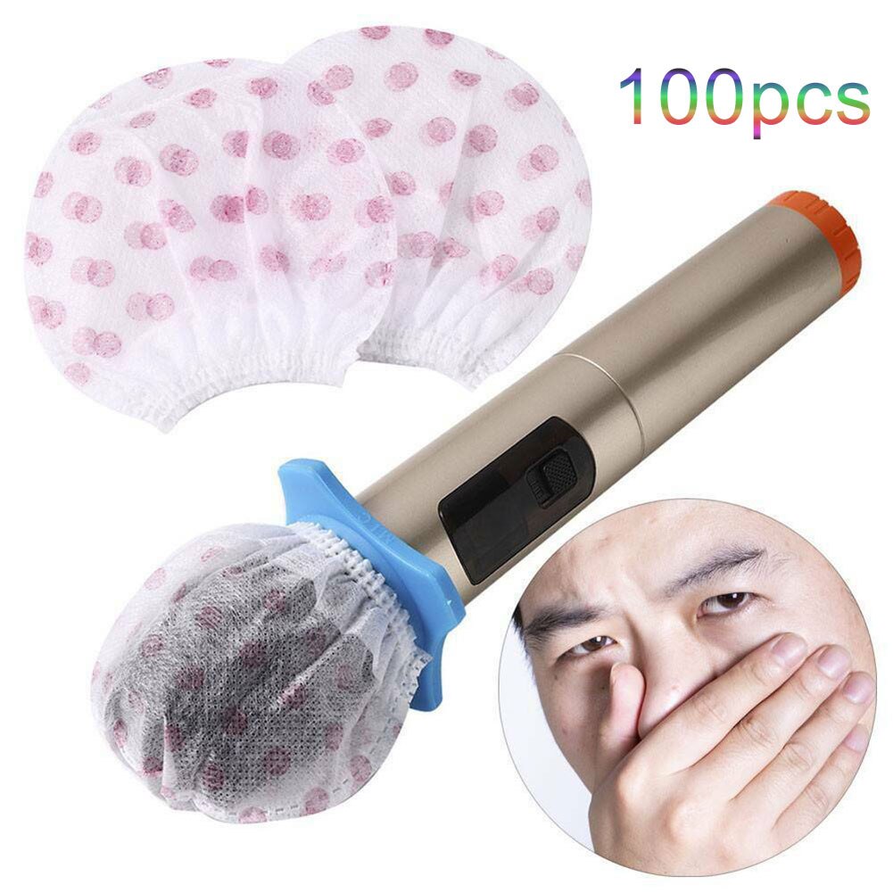 Microphone Cover 100Pcs KTV Disposable Non-woven Cloth Microphone Odor Removal Hygiene Cover