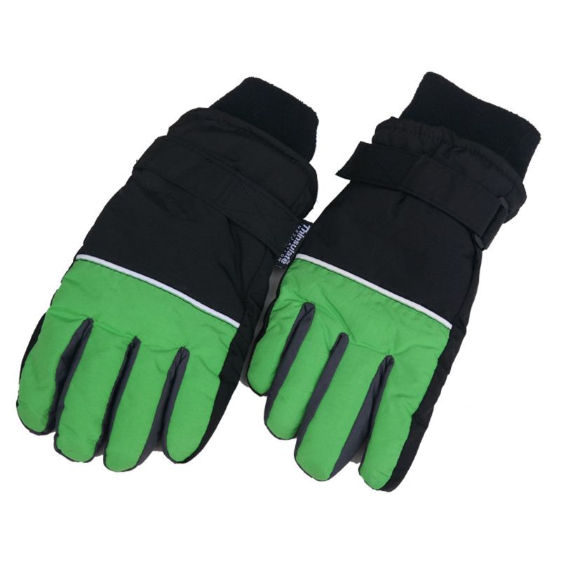 Guantes de esquí para niños invierno Cálido impermeable a prueba de viento invierno mitones para el exterior AXYA