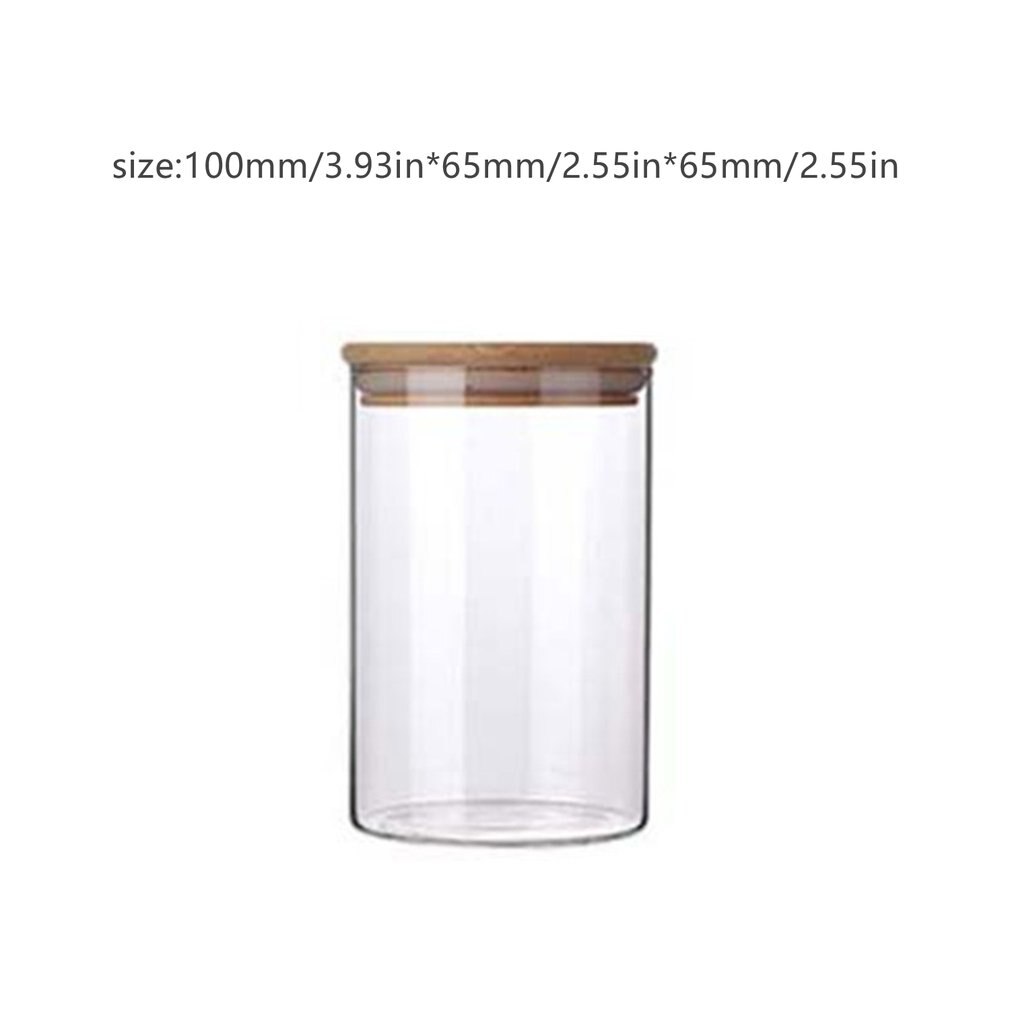 High Borosilicate Glass Airtight Jars Straight Tea Cans Dried Fruit Snacks Storage Bottles Candy Storage Jars: Burgundy