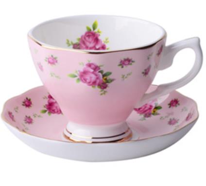 Ceramic Porcelain Coffee Mugs European Style Bone China Office Afternoon Teacup Household Breakfast Milk Cup Drinkware: G