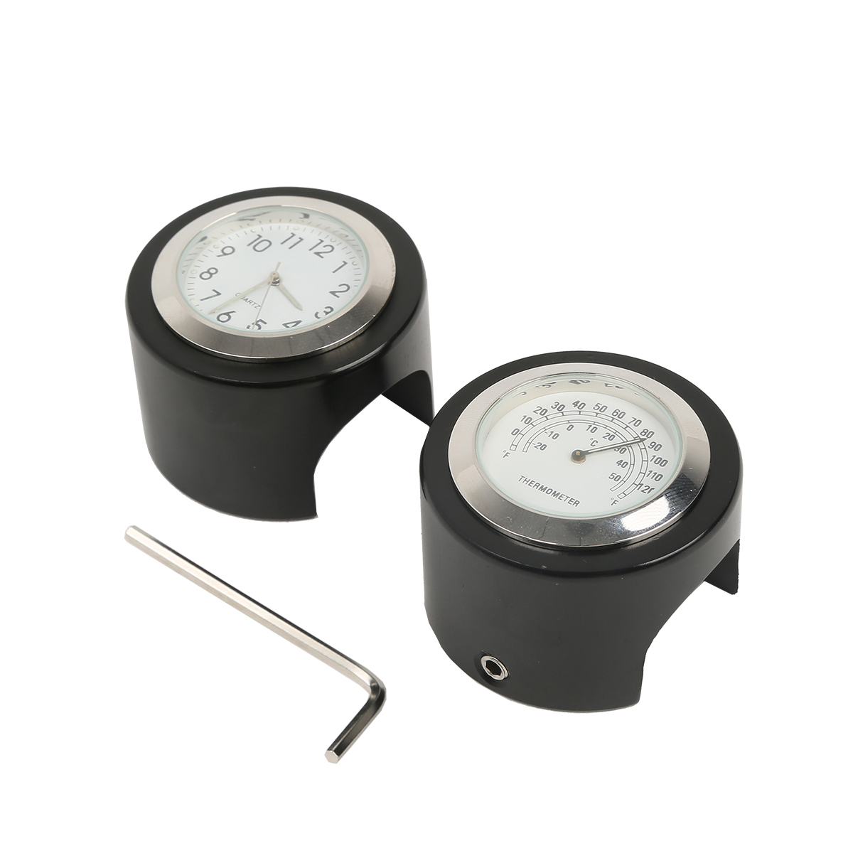 Horloge de température de guidon de moto, pour Harley Honda Star Yamaha Suzuki Kawasaki
