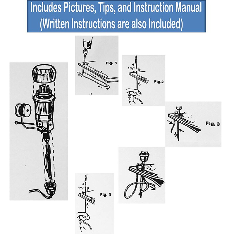 Leathercraft Sewing Stitching Awl Tool Kit DIY Craft Leather Canvas Bag Belt Repair Lockstitch Set DTT88