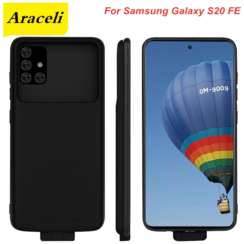 Para Samsung Galaxy S20 FE de la caja de la batería 5000 Mah, cargador de S20FE de caso para Samsung Galaxy S20 FE de la caja de la batería