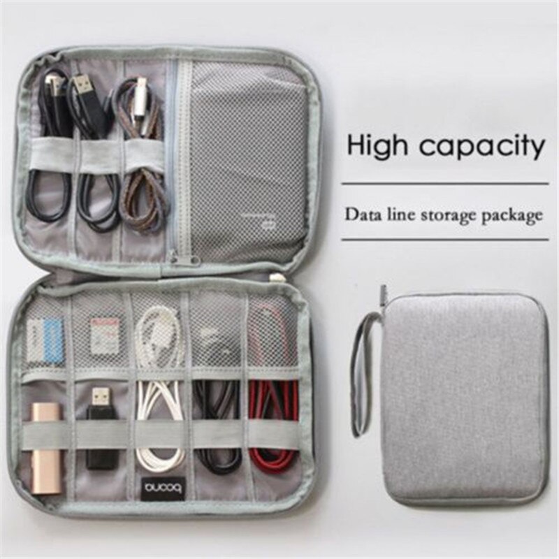Travel Digital Case Electronics Accessories Bags USB Drive Charger Cable Organizer Storage Pouch Case Portable Insert Case
