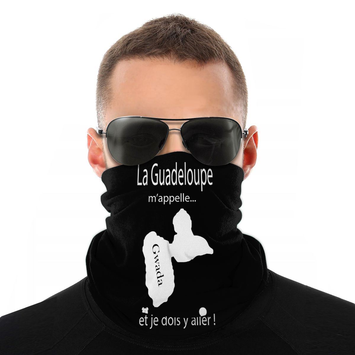 Foulard Bandana pour Homme, imprimé, mignon, Rap, motif de dessin de La guinée, Mappelle, Gwada Dom Tom, , pour les , pour personnes d'âge moyen: Default Title
