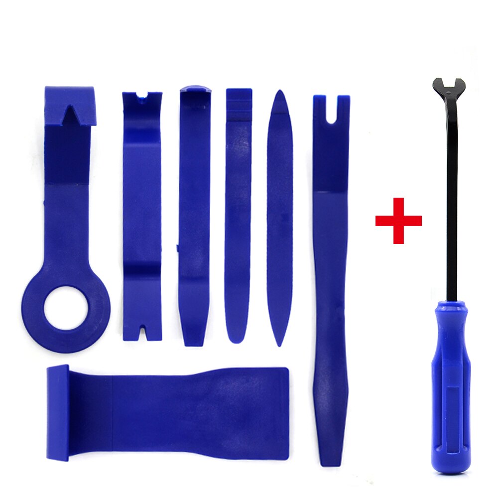 Car Repair Tool Kit 7pcs Hard Plastic Auto Car Radio Panel Interior Door Clip Panel Trim Dashboard Removal Opening Tool Set: 7pcs and Removal