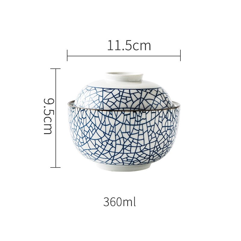 4.5 Inch/6.5 Inch Keramische Cover Kom Onder Geglazuurde Kleur Soepkom Japanse Stijl Keramische Rijstkom Gestoofd Miso soep Terrine